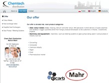 Tablet Screenshot of chem-tech.com.pl